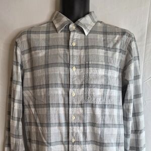 American Eagle AE Gray Plaid Men's Shirt Super Soft Size Small 2699P